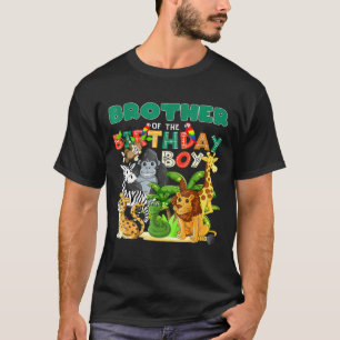 Camiseta Hermano Del Niño Nacimiento Zoológico Safari Ju
