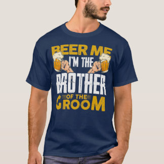 Camiseta Hermano del novio brindando