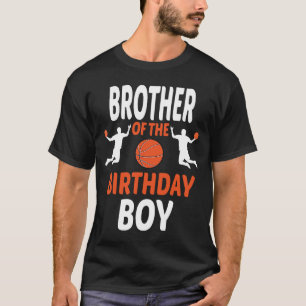 Camiseta Hermano del novio de cumpleaños de basketball