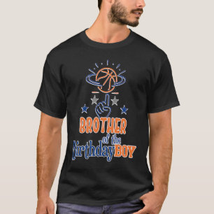 Camiseta Hermano del partido temático Birthday Boy Basketba
