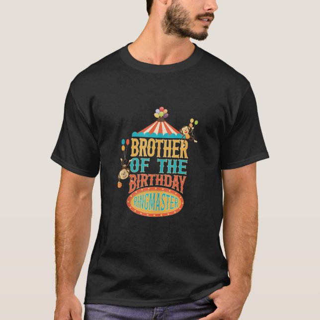 Camiseta Hermano Del Ringmaster De Cumpleaños Niños Circus  (Anverso)