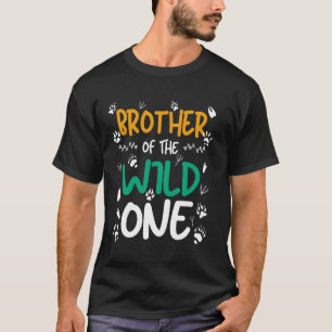 Camiseta Hermano del salvaje cumpleaños de un animal safari