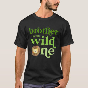 Camiseta Hermano del salvaje Safari de la Selva de Cumpleañ