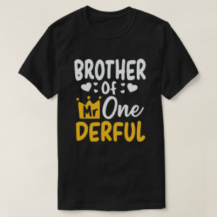 Camiseta Hermano del Sr. Onemaravilloso Fiesta de cumpleañ
