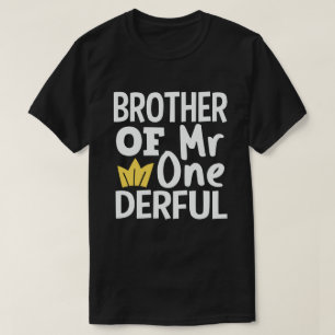 Camiseta Hermano del Sr. Onemaravilloso Fiesta de cumpleañ