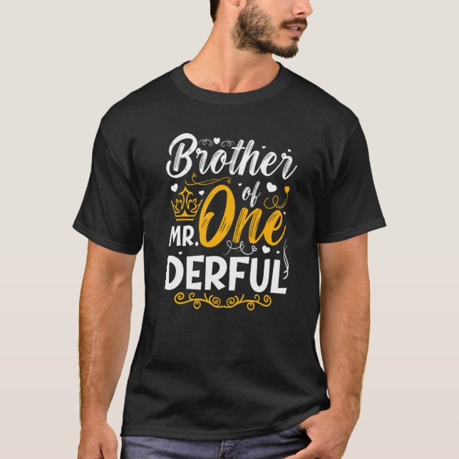 Camiseta Hermano Del Sr. Un Fiesta Derful Que Coincide Con  (Anverso)
