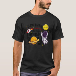 Camiseta Hermano Del Tema Espacial De Astronauta De Cumplea