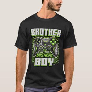 Camiseta Hermano del video de la familia del niño de cumple