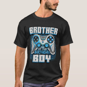 Camiseta Hermano del video de la familia del niño de cumple