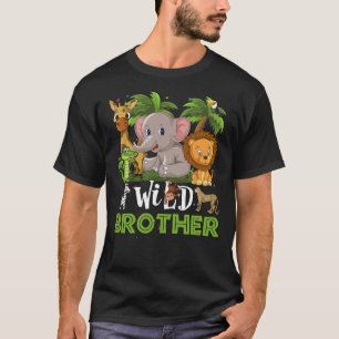 Camiseta Hermano Del Zoológico Salvaje Nacimiento Safari Ju