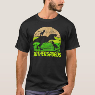 Camiseta Hermano Dinosaurio Brothersaurus 2 Dos Niños Chris