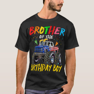 Camiseta Hermano el cumpleaños del niño monstruo del camión