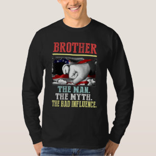 Camiseta Hermano El Hombre Mito Mala Influencia Vieja Estad