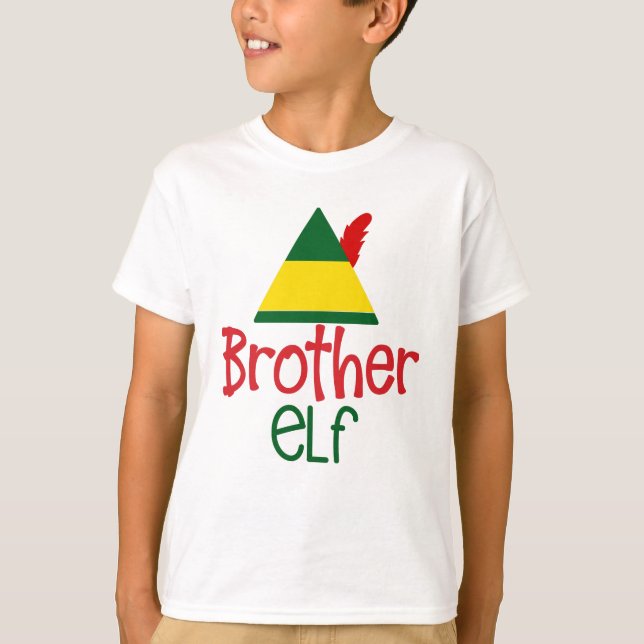 Camiseta Hermano Elf Bebés Navidades Festividades Familiare (Anverso)
