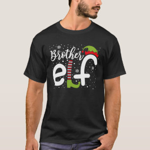 Camiseta Hermano Elfo Fiesta de Navidad Pijama Familiar a J