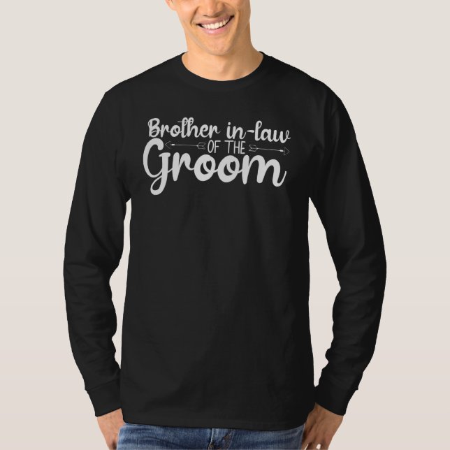 Camiseta Hermano En Derecho De La Fiesta De La Boda Groom (Anverso)