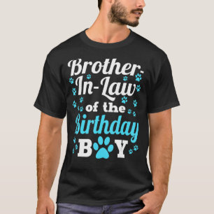 Camiseta Hermano En Derecho Del Niño De Cumpleaños Perro Pa