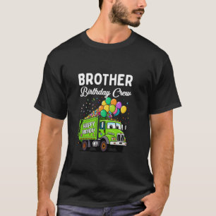 Camiseta Hermano equipo de cumpleaños niño camión de basura