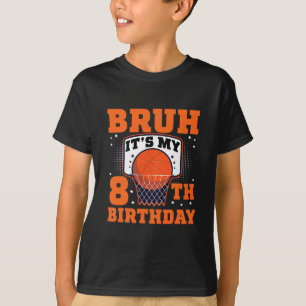 Camiseta Hermano Es Mi 8 Cumpleaños Sketll Jugador De 8 Año