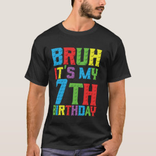 Camiseta Hermano es mi cumpleaños 7 años Maestro Constructo