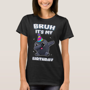 Camiseta Hermano, es mi cumpleaños haciendo dabbing humor d