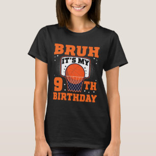 Camiseta Hermano Es Mi Cumpleaños Número 9 Sketll Jugador D