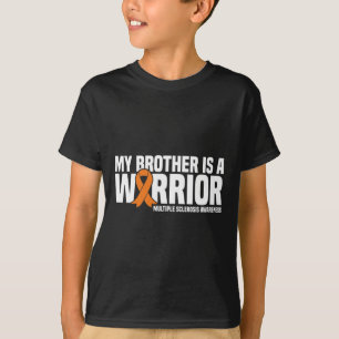 Camiseta Hermano Es Una Guerrera Señora Esclerosis Múltiple