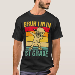 Camiseta Hermano, estoy en 1er grado Estudiante de primer g