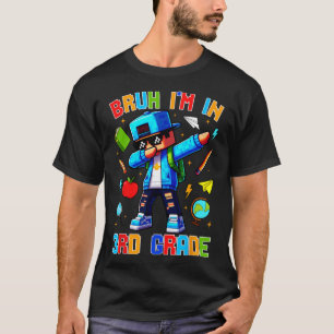 Camiseta Hermano, estoy en tercer grado haciendo dabbing di