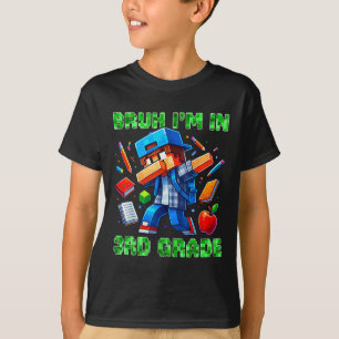 Camiseta Hermano, estoy en tercer grado, jugador de Dabbing