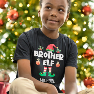 Camiseta Hermano familia elf que hace coincidir navidades n