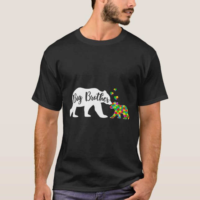 Camiseta Hermano Grande Cute: Autor de apoyo a la concienci (Anverso)