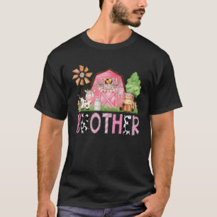 Camiseta Hermano Granja Rosa Animal Nacimiento Niños Coinci