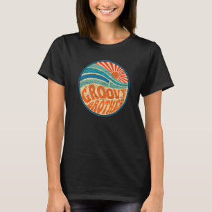 Camiseta Hermano Groovy masculino Estética de los 70 Retro 