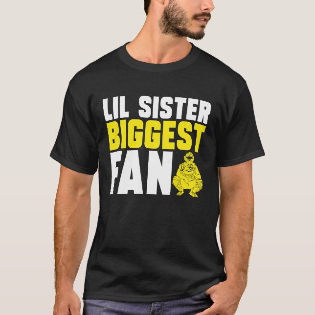 Camiseta Hermano Hermana  Receptor de Softbol (Anverso)