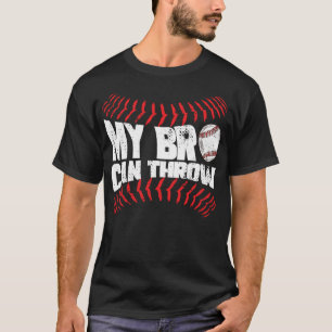 Camiseta Hermano Hermano Funny del lanzador de béisbol
