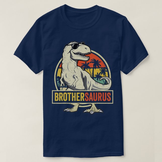 Camiseta Hermano Hermano Hermano Saurus T rex (Diseño del anverso)