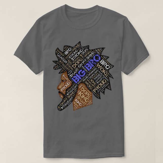 Camiseta Hermano hermano mayor de África (Diseño del anverso)