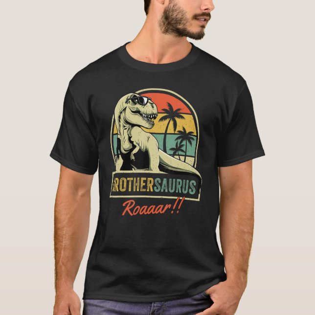 Camiseta Hermano hermano Rex Dinosaurio Hermano Saurus Herm (Anverso)