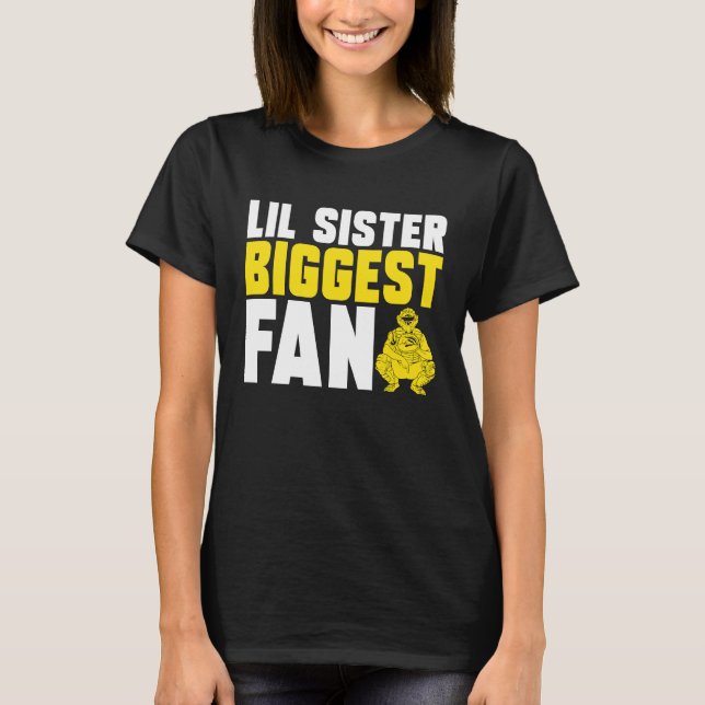 Camiseta Hermano hermano Softball Catcher (Anverso)