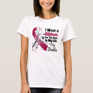 Camiseta Hermano héroe en mi vida cáncer de cuello de cabez