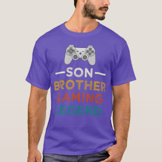 Camiseta Hermano hijo Leyenda de los juegos Jugador familia