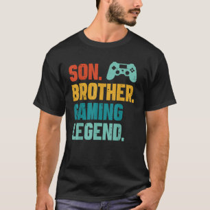 Camiseta Hermano Hijo Leyenda de los Videojuegos Retro Game