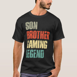 Camiseta Hermano Hijo Leyenda Gamer Para Chicos Adolescente