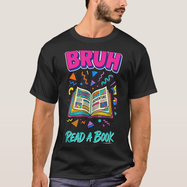 Camiseta Hermano lee un libro divertido lector de libros re (Anverso)