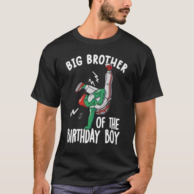 Camiseta hermano mayor de cumpleaños coincidente (Anverso)