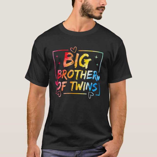 Camiseta Hermano Mayor De Gemelos Hermano Mayor De Gemelo A (Anverso)