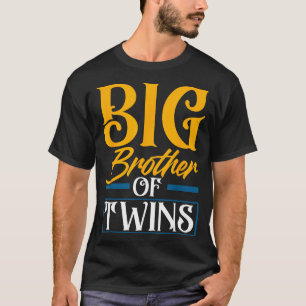 Camiseta Hermano Mayor De Gemelos Nuevo Hermano Hermano Div