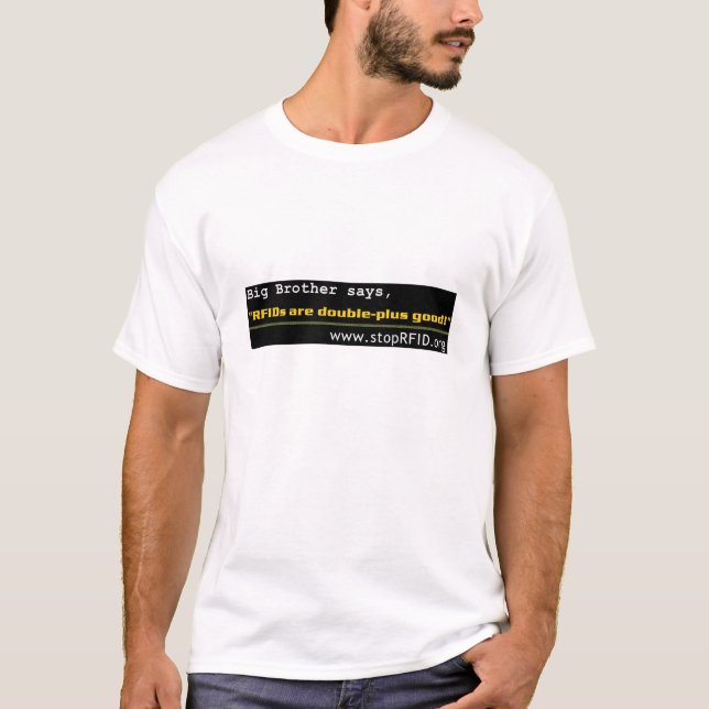 Camiseta ¡Hermano mayor dice que los RFID están doble-más (Anverso)
