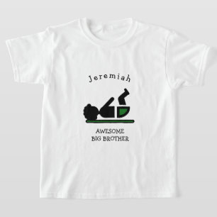 Camiseta Hermano mayor impresionante personalizado con afro